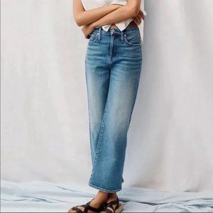 Madewell Slim Wide-Leg Crop Jeans Reggie Wash